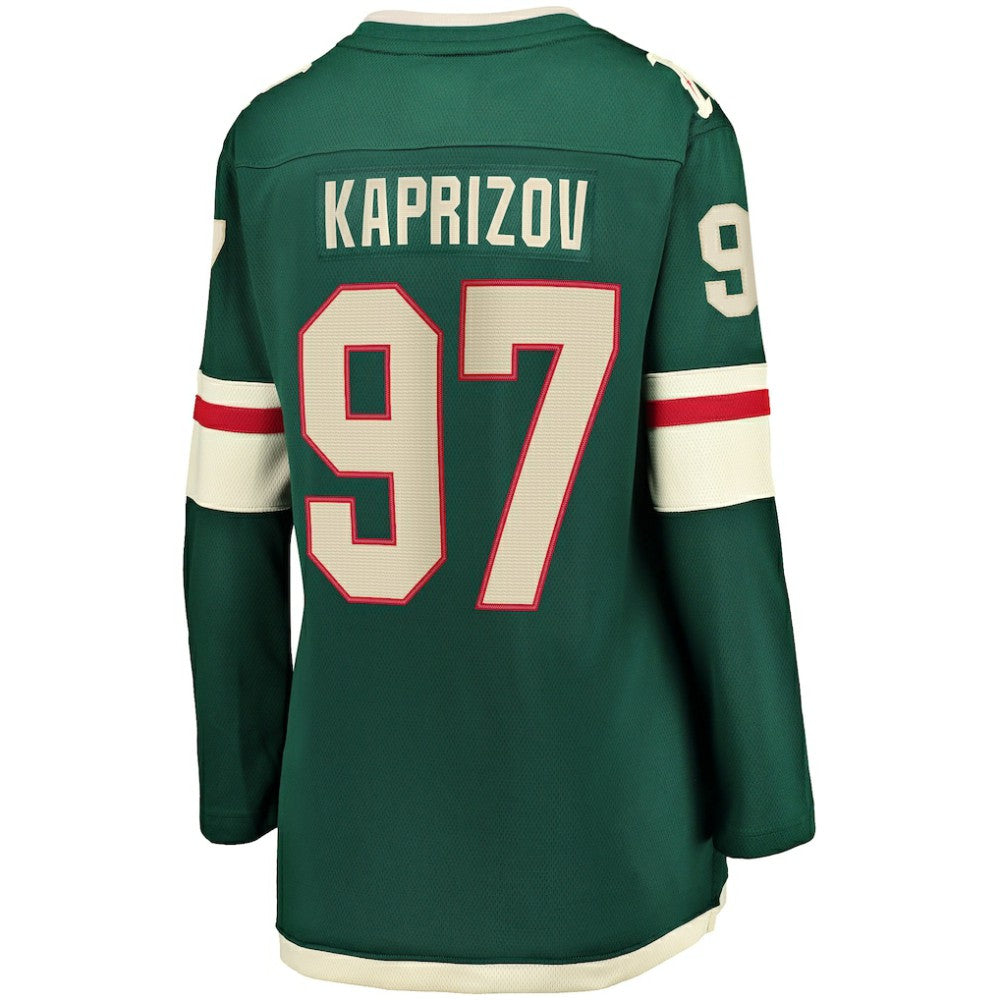 Kirill Kaprizov Minnesota Wild Fanatics Women's Home Breakaway Replica Jersey - Green | NHL Jerseys