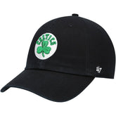47 brand - Boston Celtics '47 Core Logo Clean Up Adjustable Hat - Black