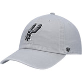 47 brand - San Antonio Spurs '47 Core Logo Clean Up Adjustable Hat - Gray