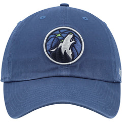 47 brand - Minnesota Timberwolves '47 Core Logo Clean Up Adjustable Hat - Blue