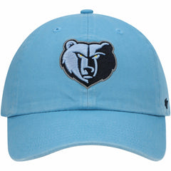 47 brand - Memphis Grizzlies '47 Core Logo Clean Up Adjustable Hat - Light Blue