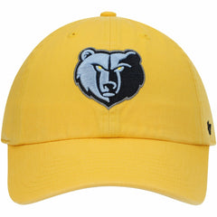 47 brand - Memphis Grizzlies '47 Core Logo Clean Up Adjustable Hat - Gold