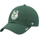 47 brand - Milwaukee Bucks '47 Women's Miata Clean Up Logo Adjustable Hat - Hunter Green