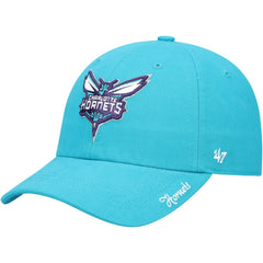 47 brand - Charlotte Hornets '47 Women's Miata Clean Up Logo Adjustable Hat - Teal