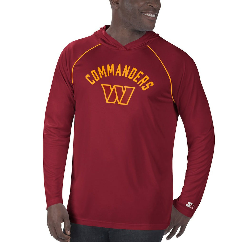 Washington Football Team Starter Raglan Long Sleeve Hoodie T-Shirt Burgundy - NFL
