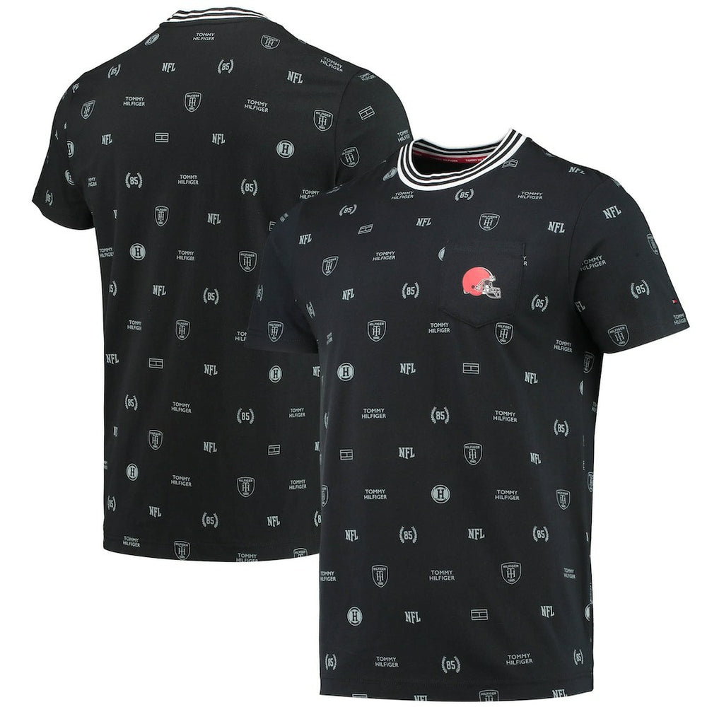 Cleveland Browns Tommy Hilfiger Essential Pocket T-Shirt Black - NFL