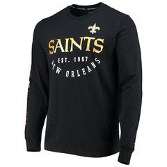New Orleans Saints Tommy Hilfiger Peter Long Sleeve T-Shirt Black - NFL