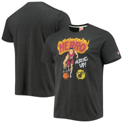 NBA - Tyler Herro Miami Heat Homage Comic Book Player Tri-Blend T-Shirt - Charcoal