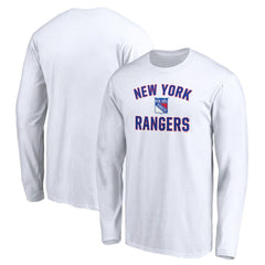 New York Rangers Victory Arch Long Sleeve T-Shirt White