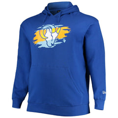 Los Angeles Rams New Era Big & Tall Primary Logo Pullover Hoodie Royal - NFL
