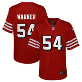 Fred Warner San Francisco 49ers Youth Game Jersey Scarlet - Nike