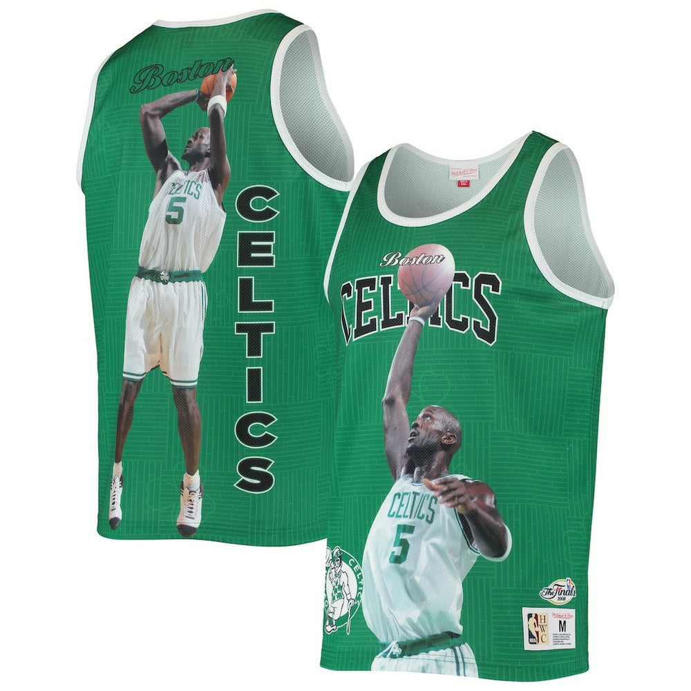 Mitchell & Ness - Kevin Garnett Boston Celtics Hardwood Classics Player Tank Top - Kelly Green
