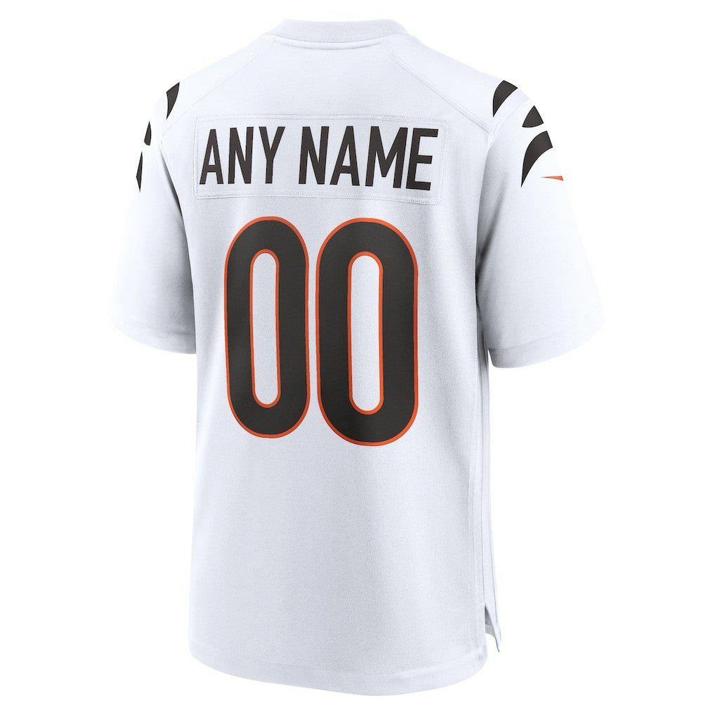 Cincinnati Bengals Game Custom Jersey - White | NFL Jerseys