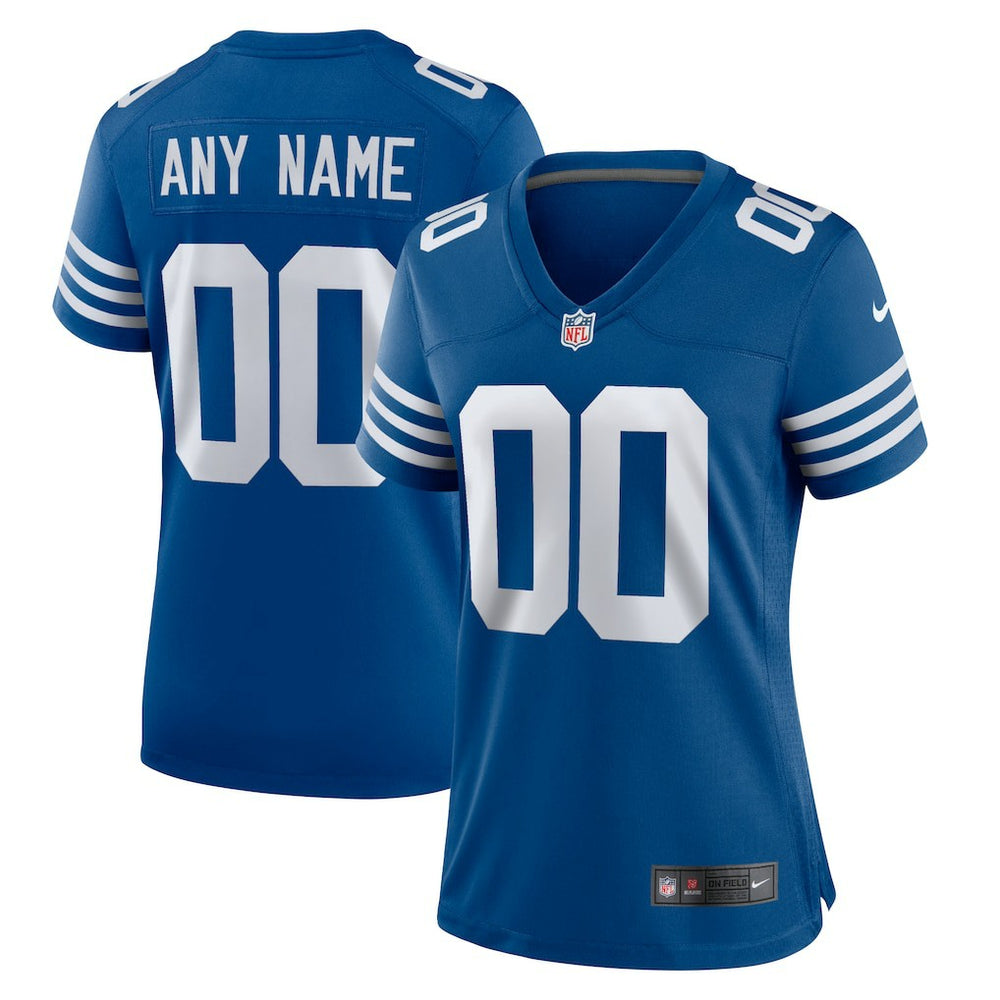Indianapolis Colts Women's Alternate Custom Jersey Royal - Nike