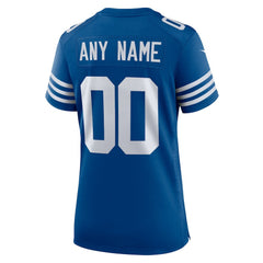 Indianapolis Colts Women's Alternate Custom Jersey Royal - Nike