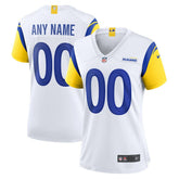 Los Angeles Rams Women's Alternate Custom Jersey White - Nike