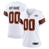 Cleveland Browns Women's 1946 Collection Alternate Custom Jersey White - Nike