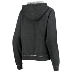 New Orleans Saints New Era Women's Script Fleece Raglan Pullover Hoodie Charcoal - NFL