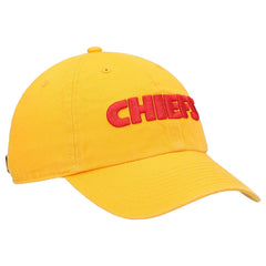Kansas City Chiefs '47 Clean Up Script Adjustable Hat Gold - 47 brand