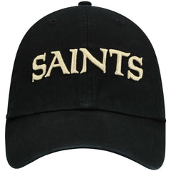 New Orleans Saints '47 Clean Up Script Adjustable Hat Black - 47 brand
