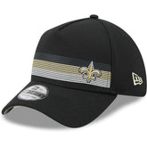 New Orleans Saints New Era Flawless Stripe 39THIRTY Flex Hat Black - NFL