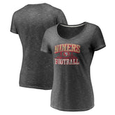 San Francisco 49ers Women's Hometown Space-Dye V-Neck T-Shirt Heathered Charcoal - Fanatics