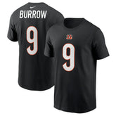 Joe Burrow Cincinnati Bengals Player Name & Number T-Shirt Black - Nike
