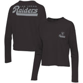 Las Vegas Raiders Junk Food Women's Pocket Thermal Long Sleeve T-Shirt Black - NFL