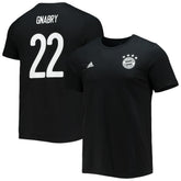Adidas Serge Gnabry Bayern Munich Amplifier Name & Number T-Shirts - Black