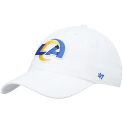 Los Angeles Rams '47 Logo Clean Up Adjustable Hat White - 47 brand