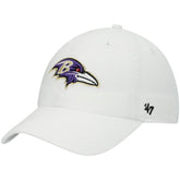 Baltimore Ravens '47 Clean Up Adjustable Hat White - 47 brand