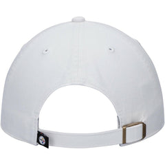 Pittsburgh Steelers '47 Clean Up Adjustable Hat White - 47 brand