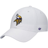 Minnesota Vikings '47 Logo Clean Up Adjustable Hat White - 47 brand