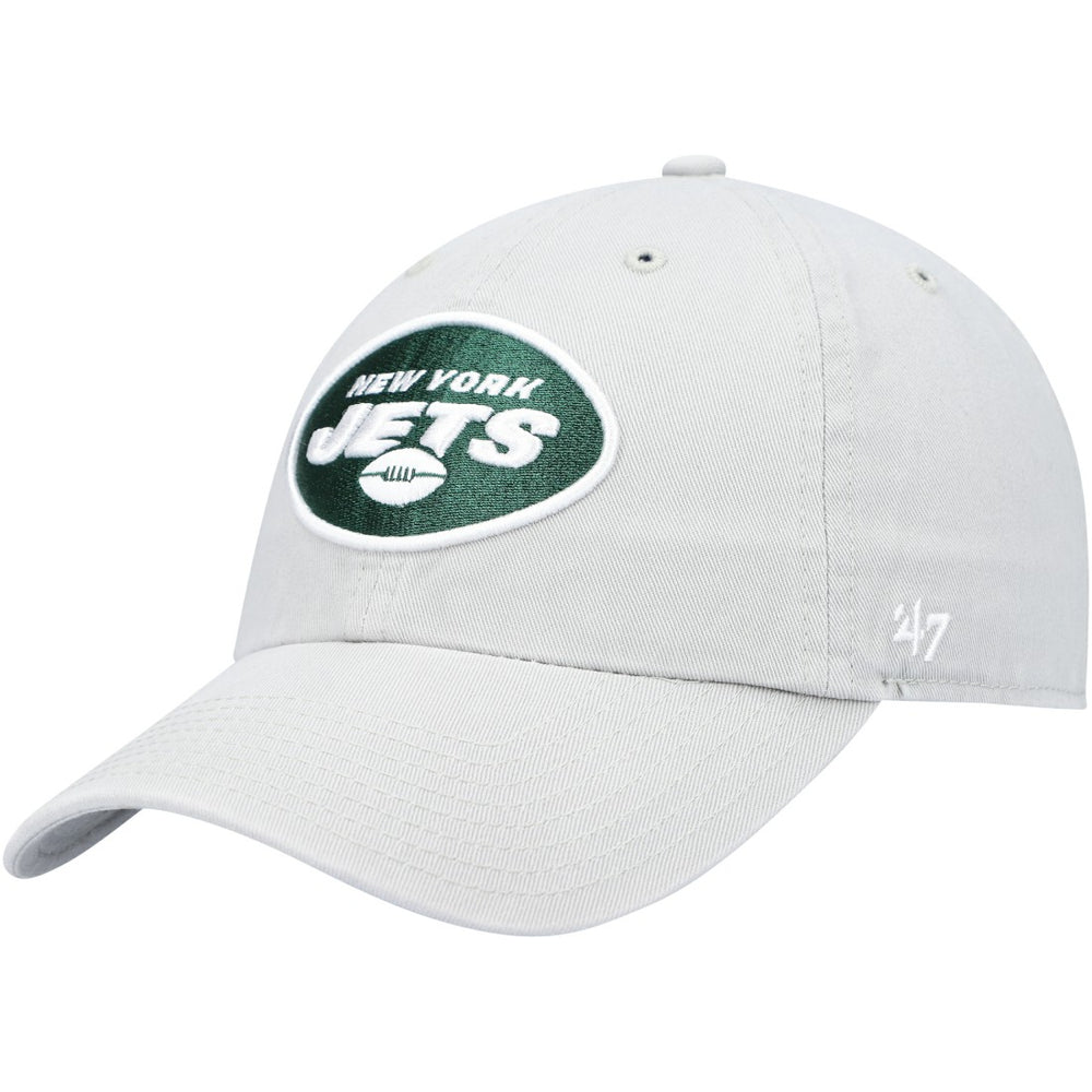 New York Jets '47 Clean Up Adjustable Hat Gray - 47 brand