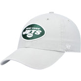 New York Jets '47 Clean Up Adjustable Hat Gray - 47 brand