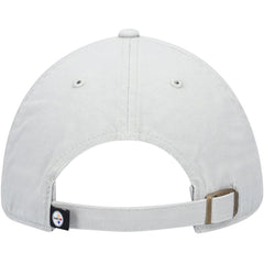 Pittsburgh Steelers '47 Clean Up Adjustable Hat Gray - 47 brand