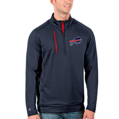 Buffalo Bills Antigua Generation Quarter-Zip Pullover Jacket Navy/Red - NFL