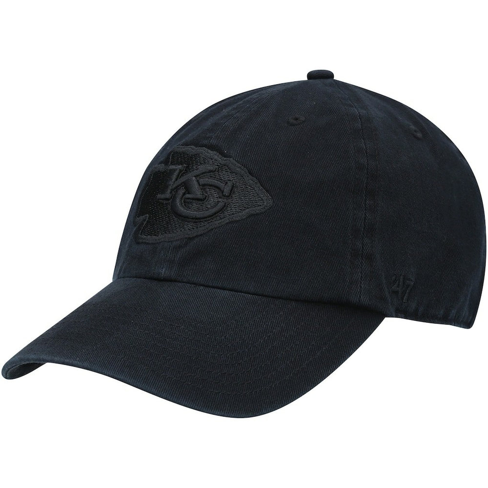 Kansas City Chiefs '47 Team Tonal Clean Up Adjustable Hat Black - 47 brand