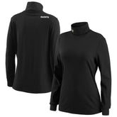New Orleans Saints WEAR by Erin Andrews Women's Long Sleeve Tri-Blend Turtleneck T-Shirt Black - NFL