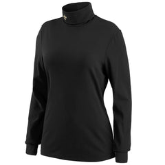New Orleans Saints WEAR by Erin Andrews Women's Long Sleeve Tri-Blend Turtleneck T-Shirt Black - NFL