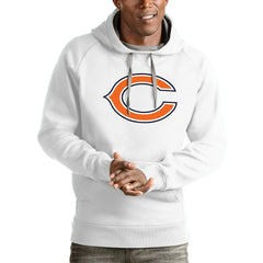 Chicago Bears Antigua Victory Pullover Hoodie White - NFL