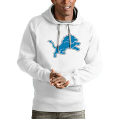 Detroit Lions Antigua Victory Pullover Hoodie White - NFL