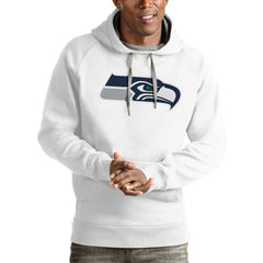 Seattle Seahawks Antigua Victory Pullover Hoodie White - NFL