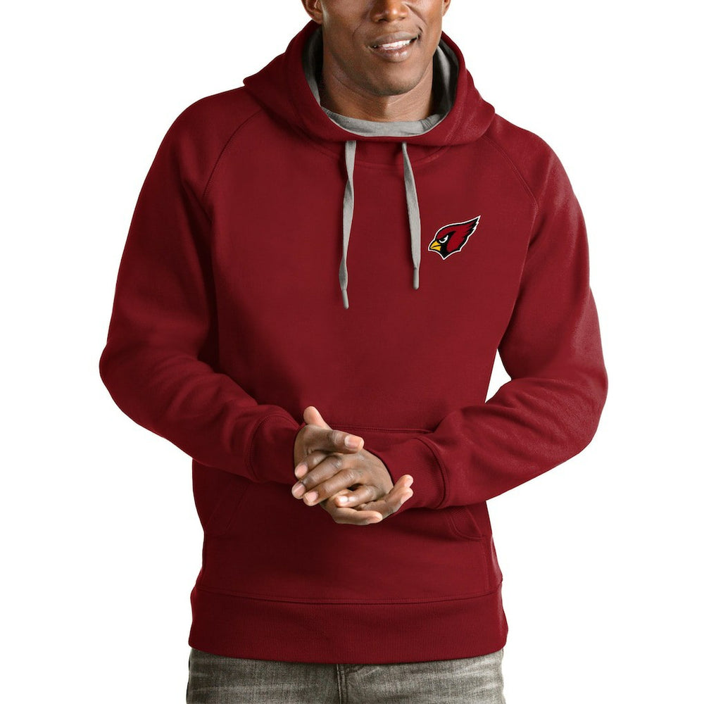Arizona Cardinals Antigua Logo Victory Pullover Hoodie Cardinal - NFL