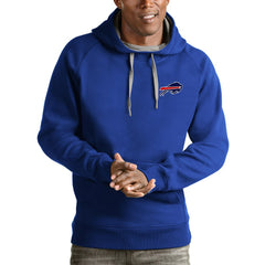 Buffalo Bills Antigua Logo Victory Pullover Hoodie Royal - NFL