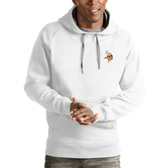 Minnesota Vikings Antigua Logo Victory Pullover Hoodie White - NFL