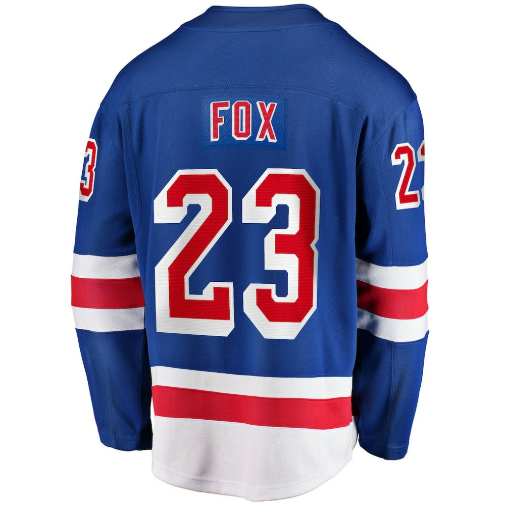 Adam Fox New York Rangers Fanatics Home Breakaway Replica Jersey - Blue | NHL Jerseys