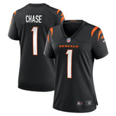 Ja'Marr Chase Cincinnati Bengals Women's Game Jersey Black - Nike
