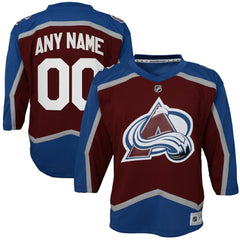 Colorado Avalanche - Youth Home Custom Replica Jersey Burgundy