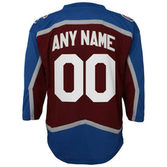 Colorado Avalanche - Youth Home Custom Replica Jersey Burgundy
